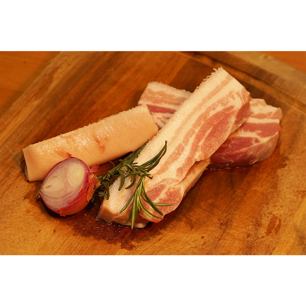 比利時杜洛克橄欖油豬腩(厚切)  Olive Duroc Pork Belly (Thick Cut) 300gr