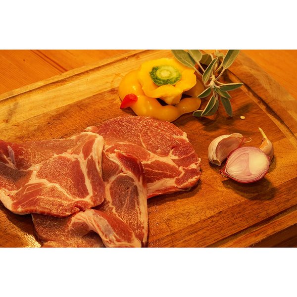 比利時杜洛克橄欖油豬梅頭扒 Belgium Olive Duroc Pork Collar Steak 350gr